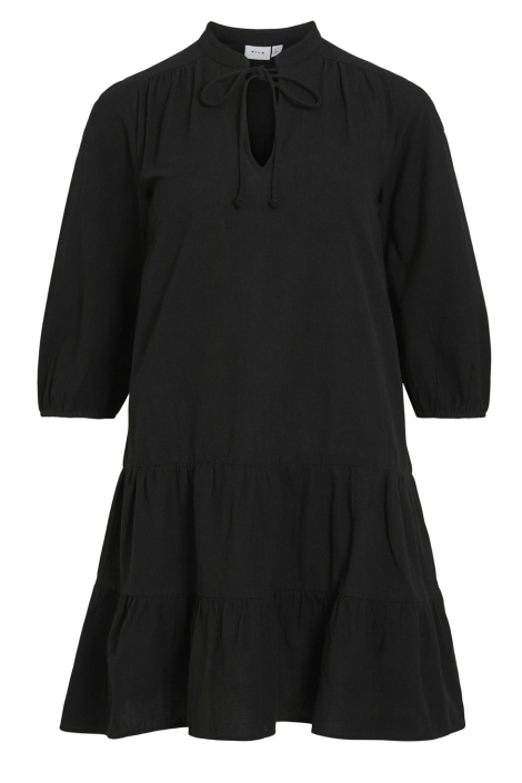 Vila vipetra v-neck 3/4 short dress/tes
